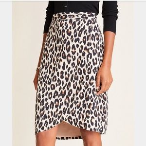 Ann Taylor Leopard Wrap Skirt (new!)
